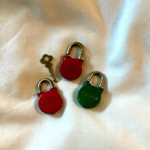 Vintage Bison padlocks with key